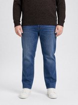 Petrol Industries Plus Size Russel Jeans Heren - Tapered Fit - Mannen Spijkerbroek - Comfort Stretch Broek - 98% Katoen Denim - Blauw - Maat W42L32