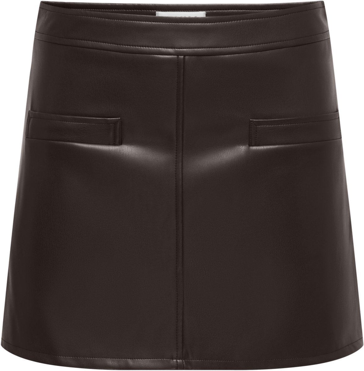 Only Rok Onlneli Hw Faux Leather Skirt Cc Pn 15376859 Chocolate Torte Dames Maat - S