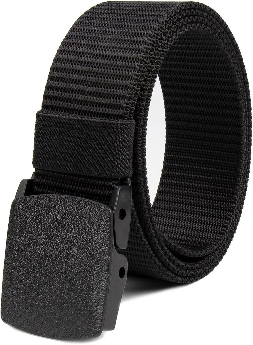 Elastische Canvas Riem zonder Metalen Gesp voor Veiligheid en Comfort tijdens Zakenreizen - 120 cm