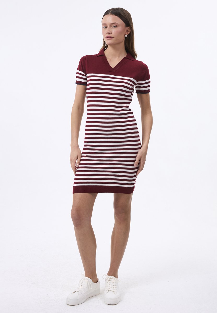 Felix Hardy Midi Zomer Kleid Dames Bordeaux - M