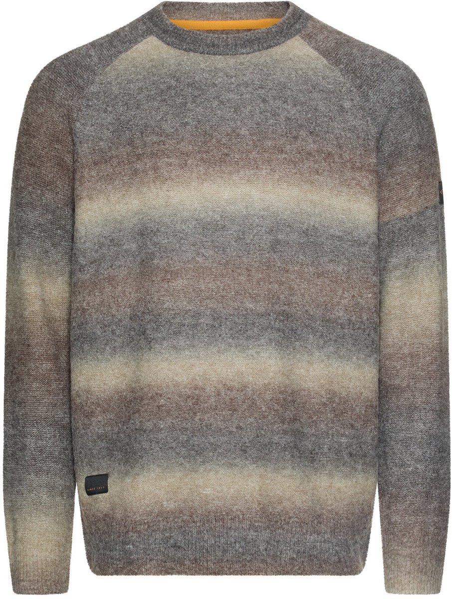 camel active Lichtgewicht trui met raglanmouwen - Maat menswear-3XL - Grijsgroen