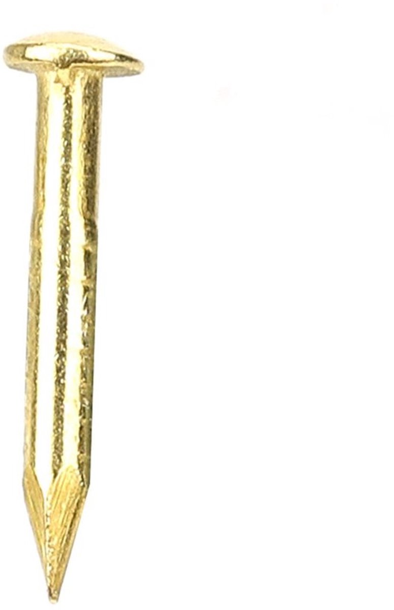 Messing Nagels - Ronde Kop Rozetspijkers - Sterke Bevestiging - Goud - Hardware Accessoires - Voor Meubelscharnieren - 100 Stuks