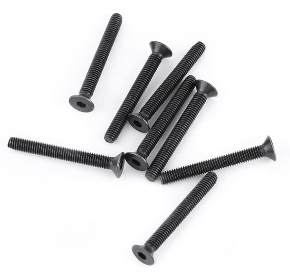 Inbusschroef 200 Stuks - Platte Kop 0.5 x 10 mm - Schroeven - Gelegeerd Staal - Transparante Doos - Weerstand tegen Corrosie
