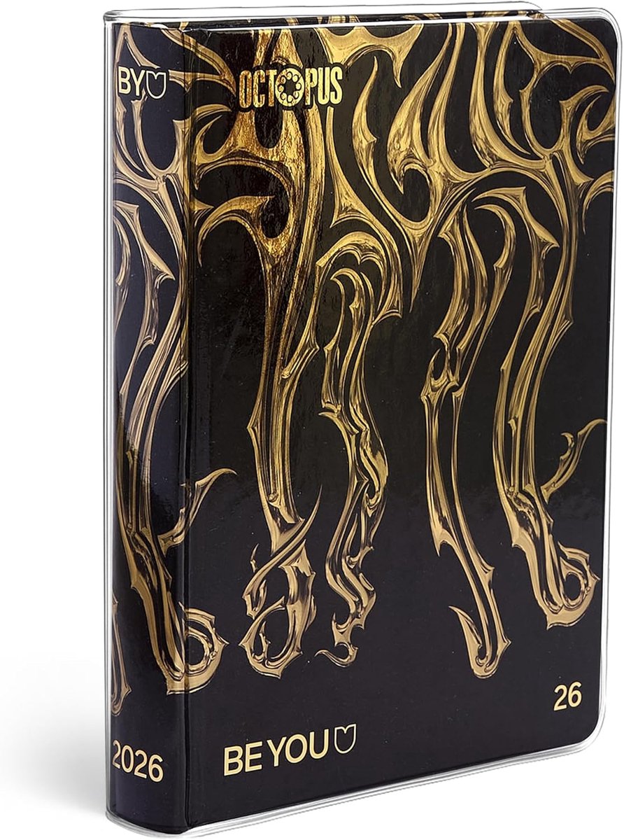 Thijox - Schoolagenda Octopus 2025/2026, 12 maanden, Agenda voor Jongens en Meisjes, Formaat 12,5 x 16,5 cm, Inclusief Sticker en Transparante Envelop