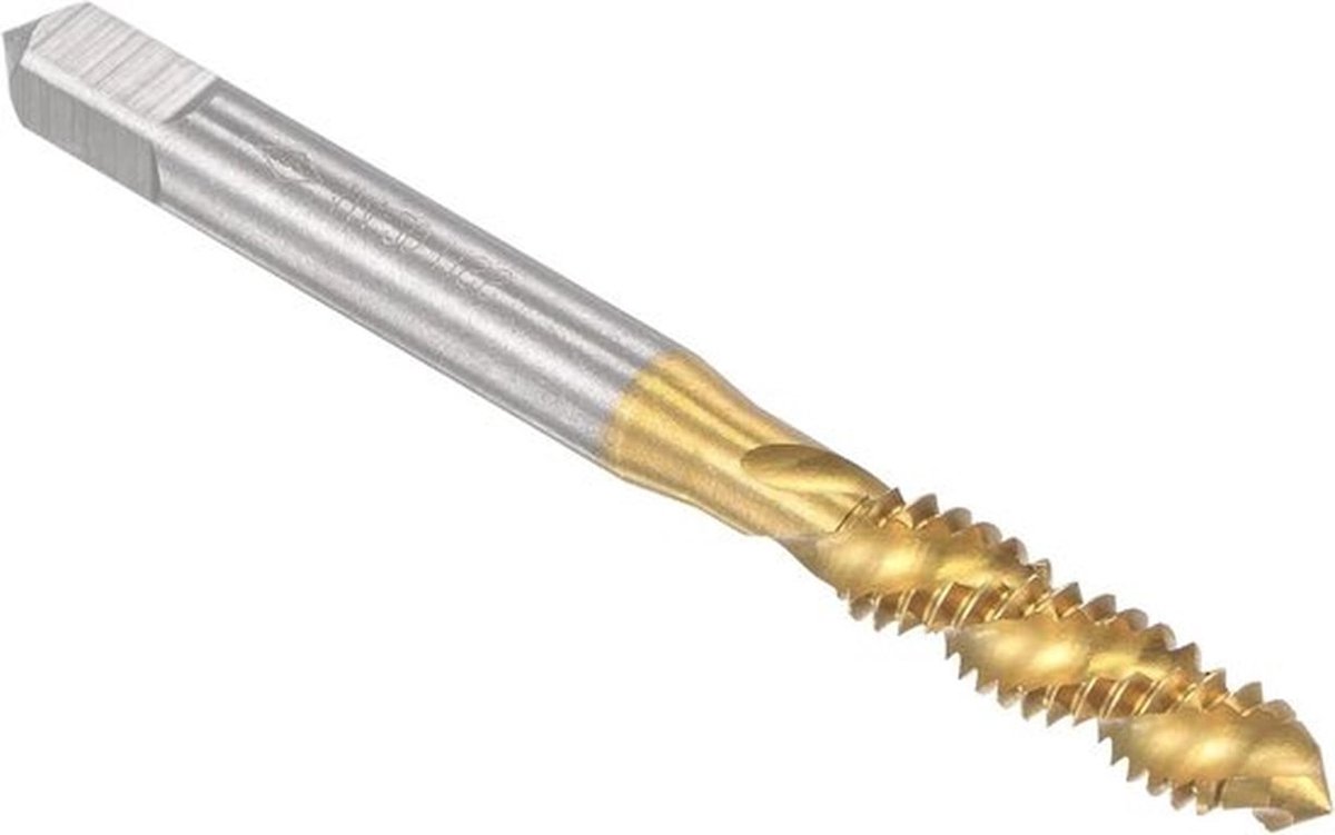 Spiraal Fluit Threading Tap voor Machine Draad - Metrisch HSS Titanium Gecoat - Tikken Tool met 1/4-20UNC - Draadsnijder