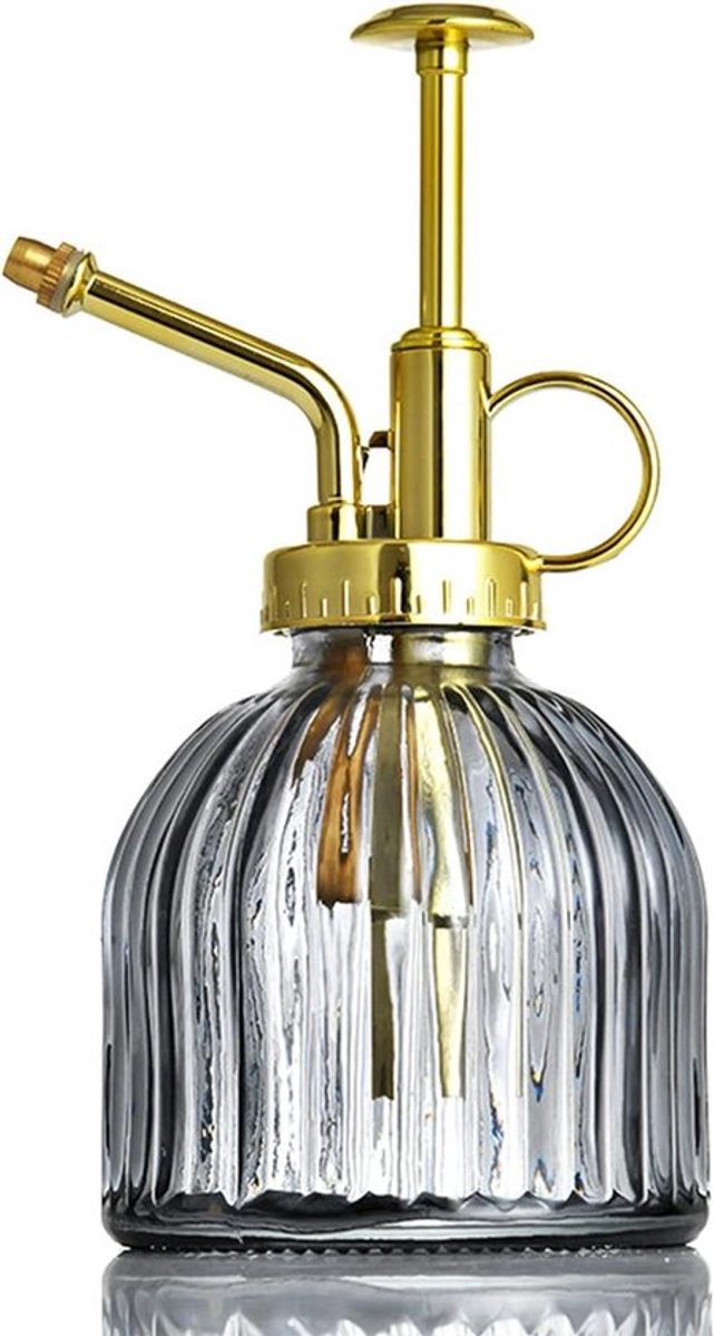 Glazen Plantenspuit Vintage Design Plantensproeier 200ML Grijs - Binnen en Buiten Gebruik