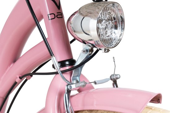 Davi Emma - Stadsfiets - 26 inch - 7 versnellingen - Shimano - V-brake - Lage instap - Roze/Crème — afbeelding 5