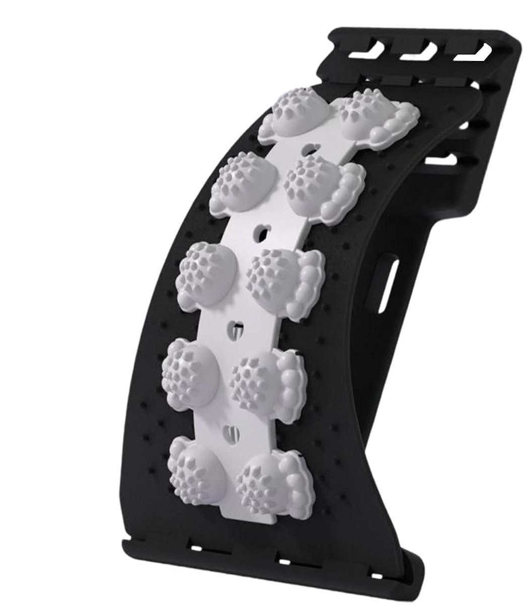 Spine Stretcher, 4 Level Back Board, Node Massager, Orthopedic Support | 4 level adjustable back stretcher with massage nodes durable ergonomic design supports stretching and muscle relaxati