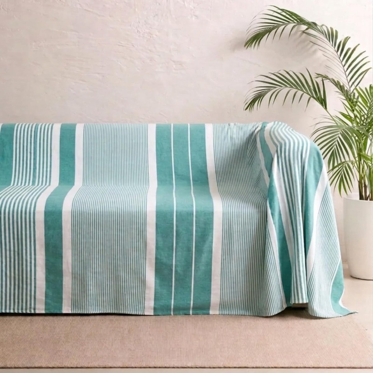 SnelShoppen - MOMOMUS Licht Zomerdekbed - Dunne, Frisse en Zachte Zomersprei - Multifunctionele Plaid voor Bed en Bank - Ideaal als Bankovertrekstof -