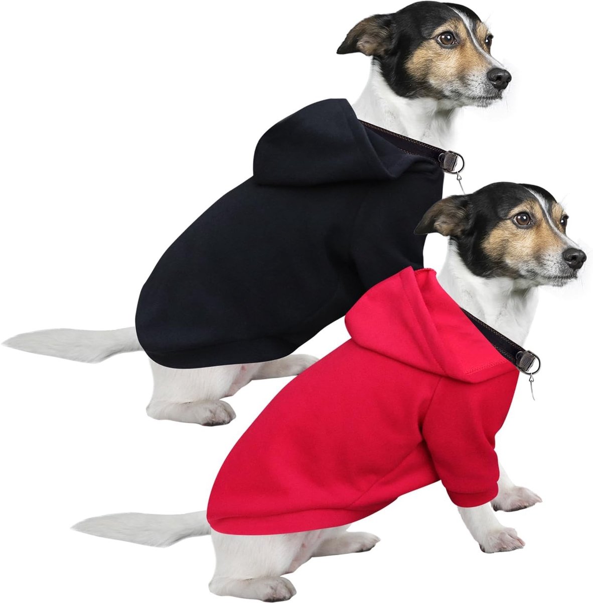 Hondenhoodie voor Kleine Honden, Warm en Lichtgewicht, Zachte Textuur, Makkelijk Aan te Trekken, Felle Kleuren en Comfortabel Design