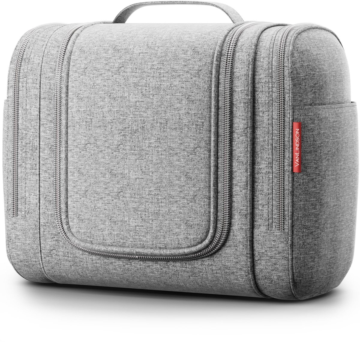 SnelShoppen - Toilettas XXL Dames en Heren, 9L Opbergruimte, 3-in-1 Hangende Reistoilettas, Grote Waterdichte Make-uptas, Beautycase voor Camping en R