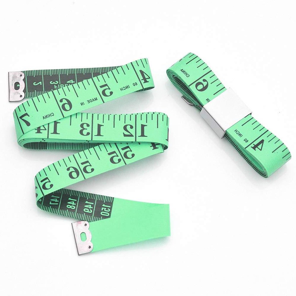 Meetlint Lichaam - Flexibele Liniaal - Kleding Maken - Dubbele Schaal - 150 cm - Groen