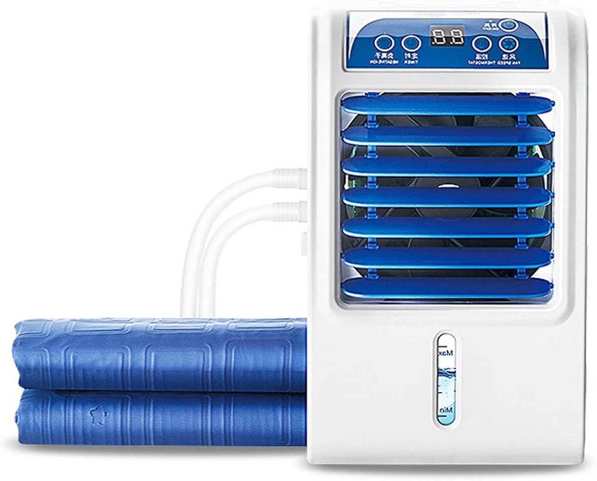 Elektrisch Matras Koelsysteem - Watergekoeld Matras - Comfortabel Slapen - Stille Werking - 1.6 x 1.4M - Blauw