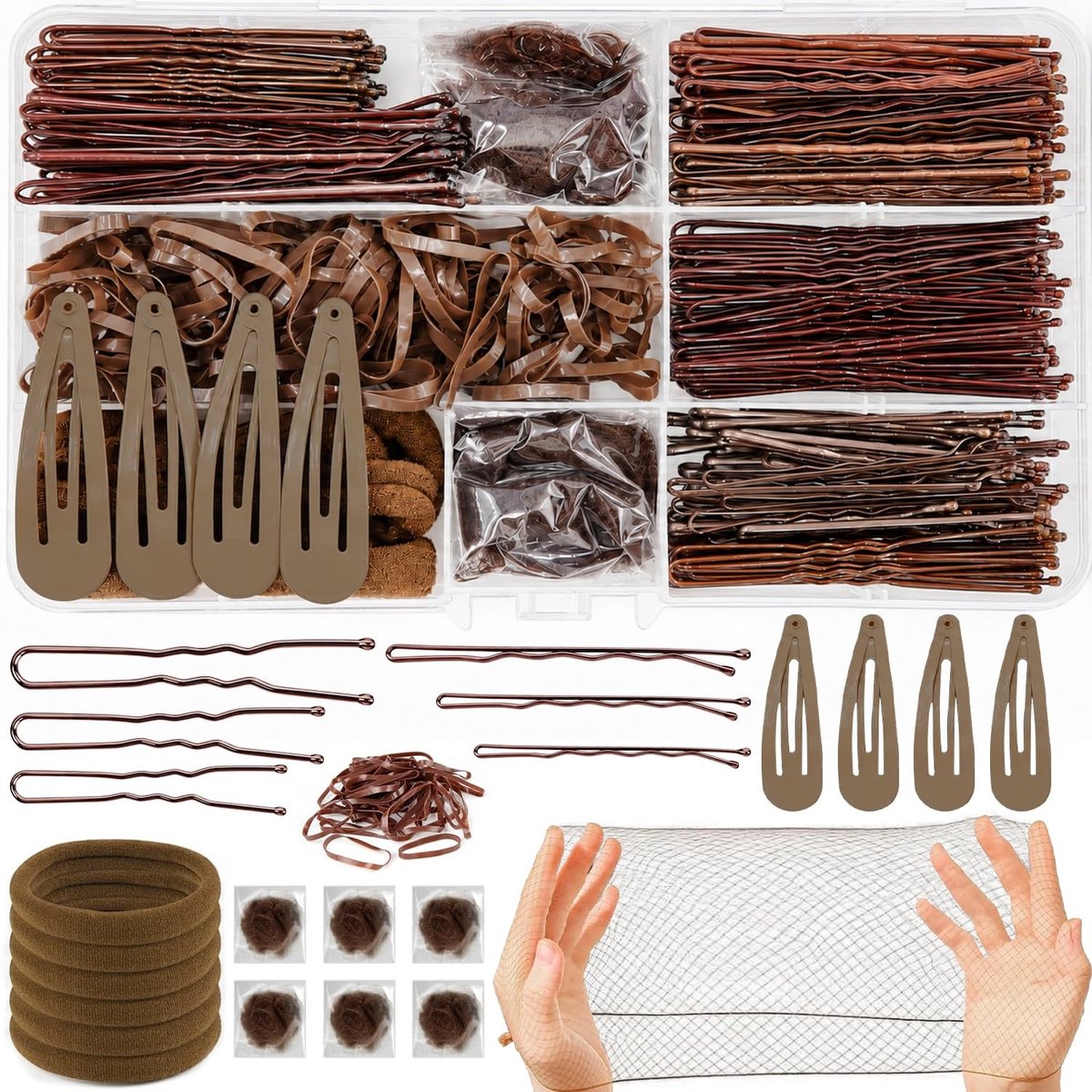 SolidKeus - 466-Delige Haaraccessoires Set voor Dans en Competities