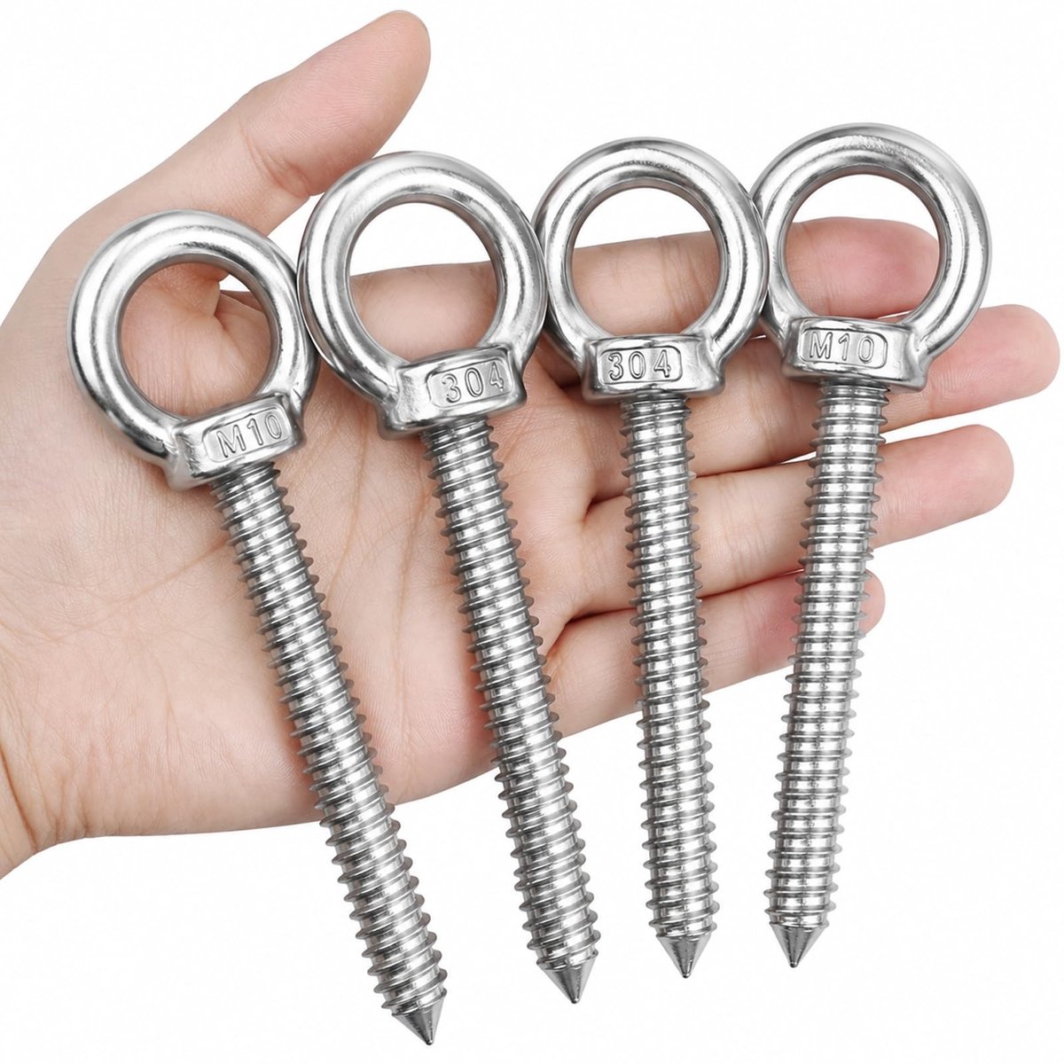 SolidKeus - Set van 4 Oogschroeven M10 voor Houtbewerking
