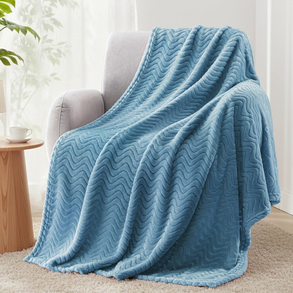 SolidKeus - Fluffy Plaid Deken van 130x170cm van Zacht Fleece