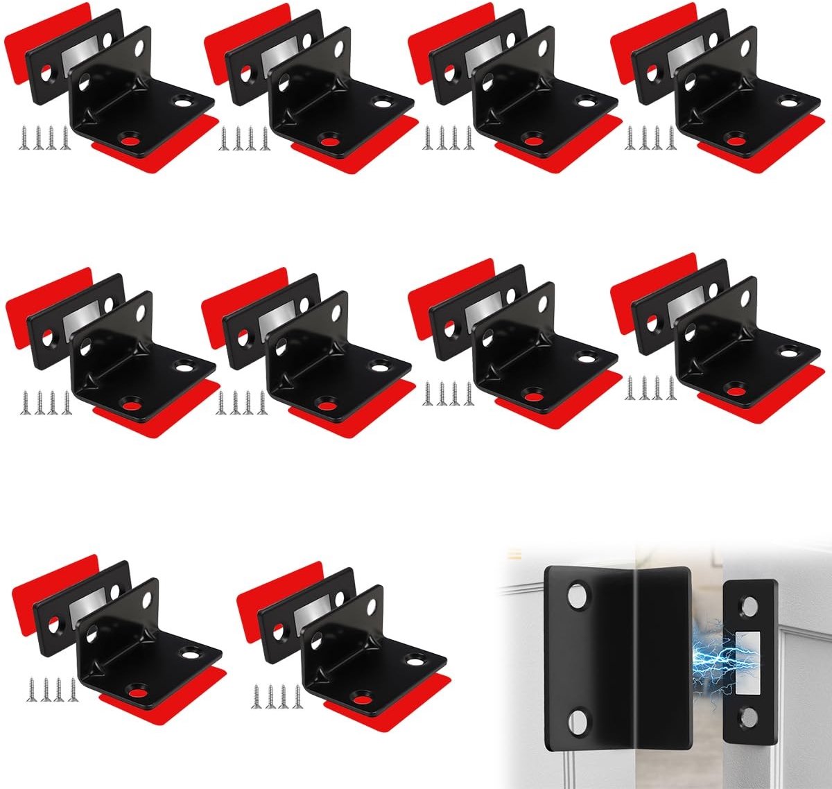 SolidKeus - Set van 10 Zelfklevende Magneten voor Kastdeuren