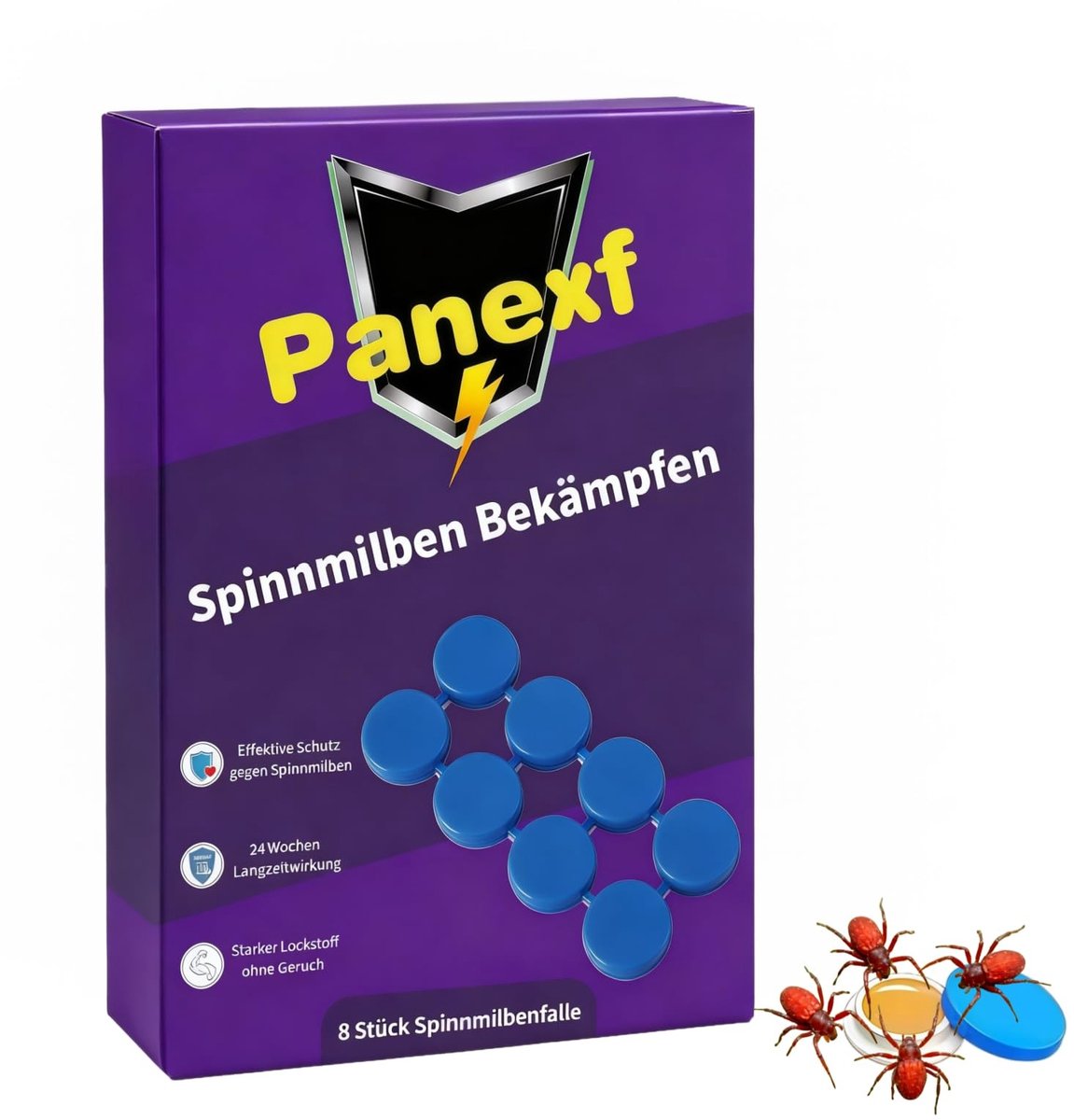 SolidKeus - 8 Stuks Spider Mijt Vallen voor Effectieve Plaagdierbestrijding