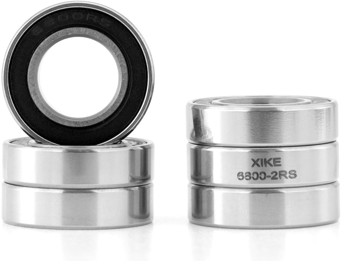 SolidKeus - Set van 6 Kogellagers 6800-2RS 10 x 19 x 5 mm