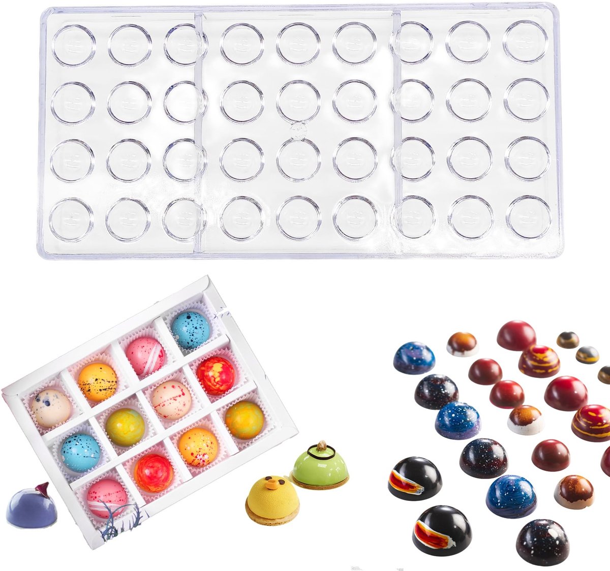 SolidKeus - Halfsferische Chocoladevorm voor DIY Chocolade en Snoep