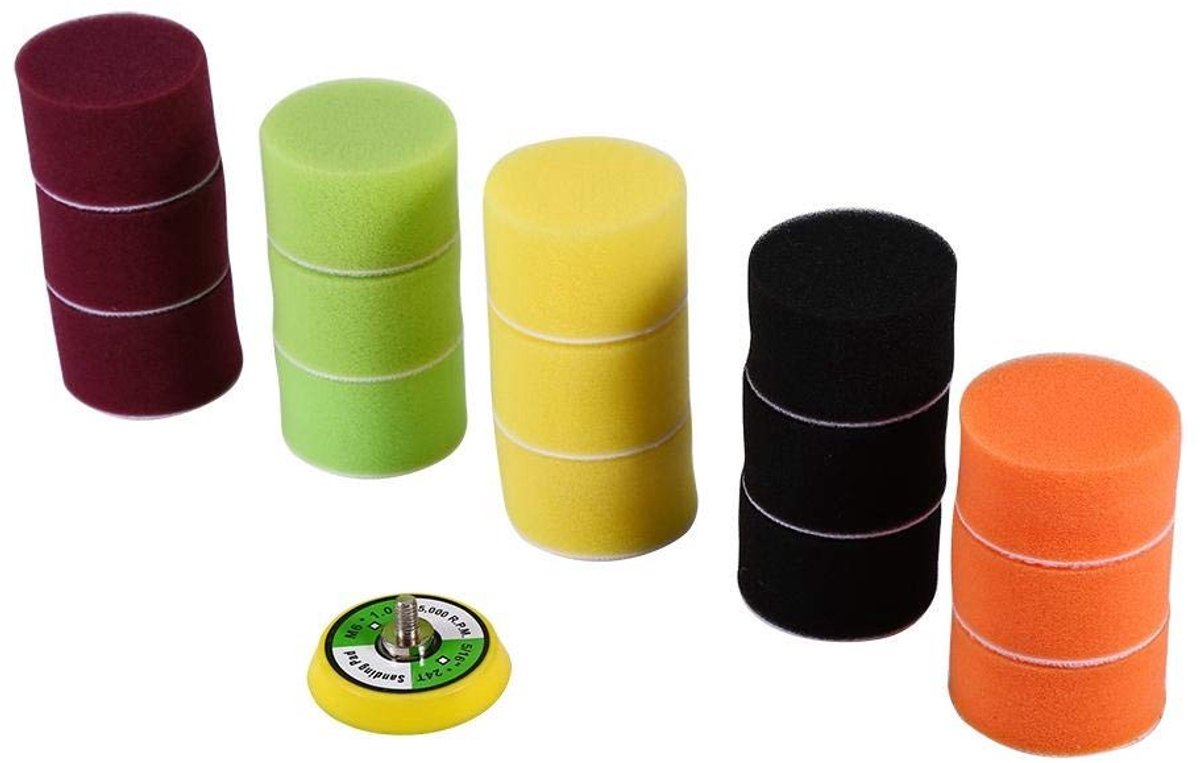 SolidKeus - Mini Polijstschuimset voor Diverse Toepassingen