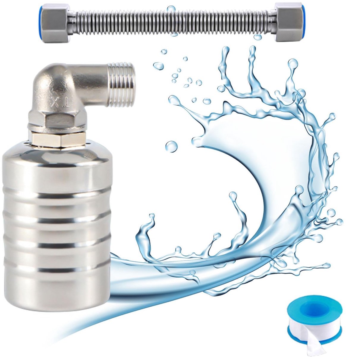 SolidKeus - RVS Vlotterventiel voor Waterniveau Controle