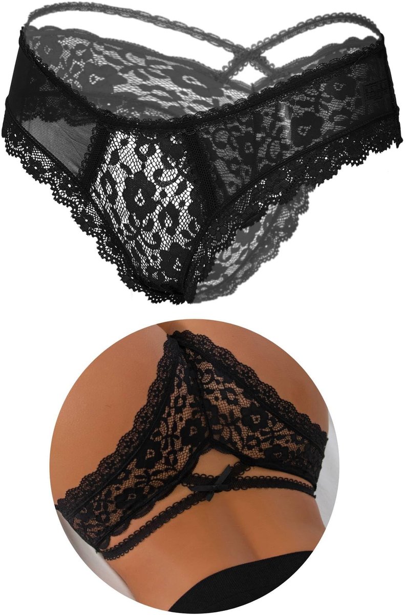 SolidKeus - Sexy Dames Thong Ondergoed van Ademend Kant