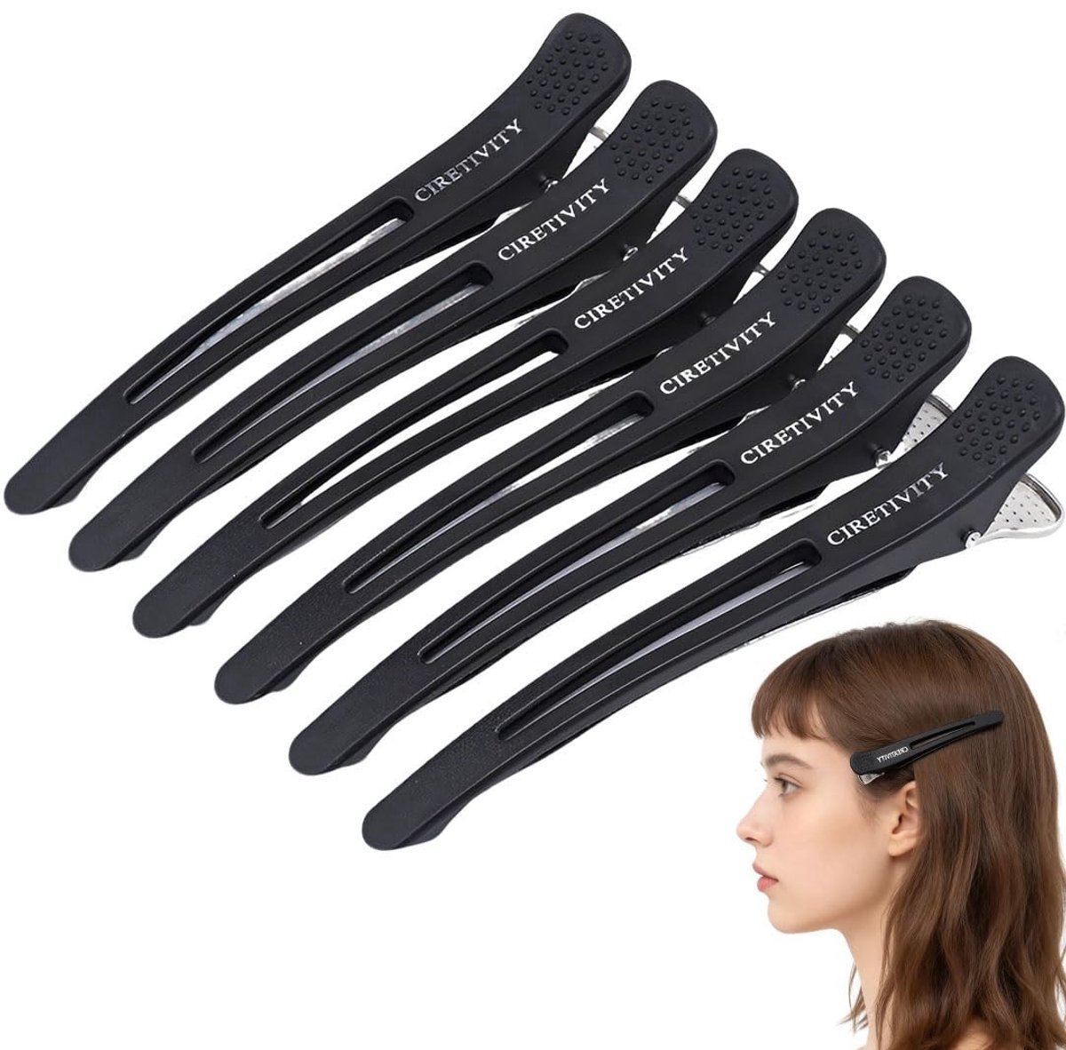 SolidKeus - Set van 6 Onzichtbare Haarclips voor Diverse Hairstyles