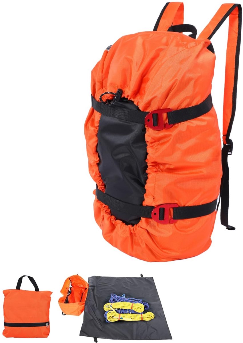 SolidKeus - Waterproof Rope Bag voor Klimaccessoires (Oranje)