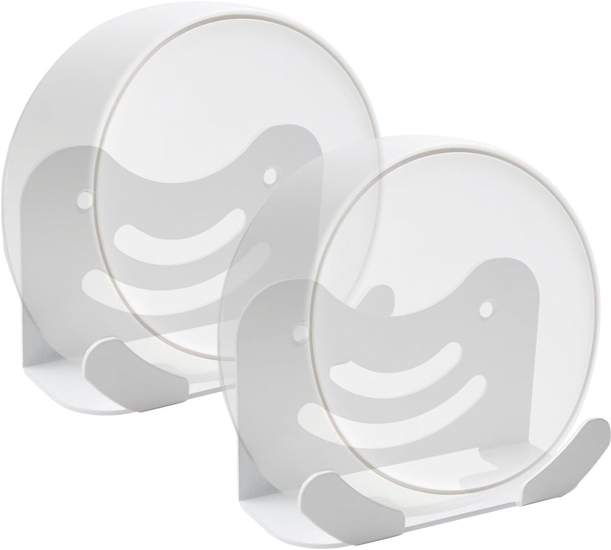 Shinar Metalen wandmontagekit compatibel met Deco，2 stuks | BE23/BE25/BE3600/BE5000/WB7200/WB10800/WB14400 Mesh WiFi 7-systeem ruimtebesparende beugel wit 2 stuks