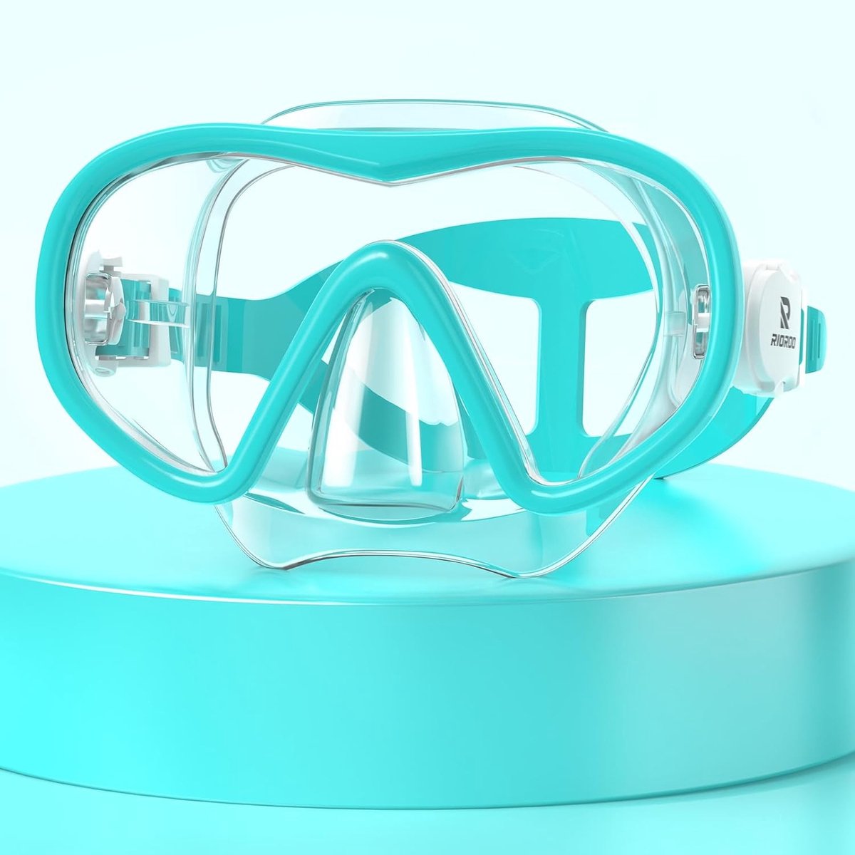 Snorkelmasker - Groen - 180° Panoramisch Zicht - Gehard Glazen Lenzen - Voor Volwassenen en Jongeren