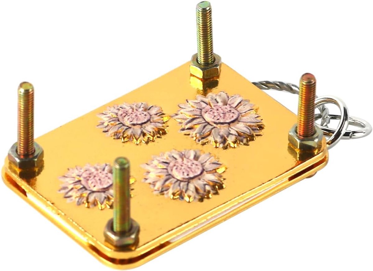 Micro Bloemenpers Miniatuur Bloemenpersset Planten Kunst en Ambacht Metalen Bloemen Persen voor Kunst- en Ambachtliefhebbers Cadeaus voor Plantenliefhebbers Zonnebloem