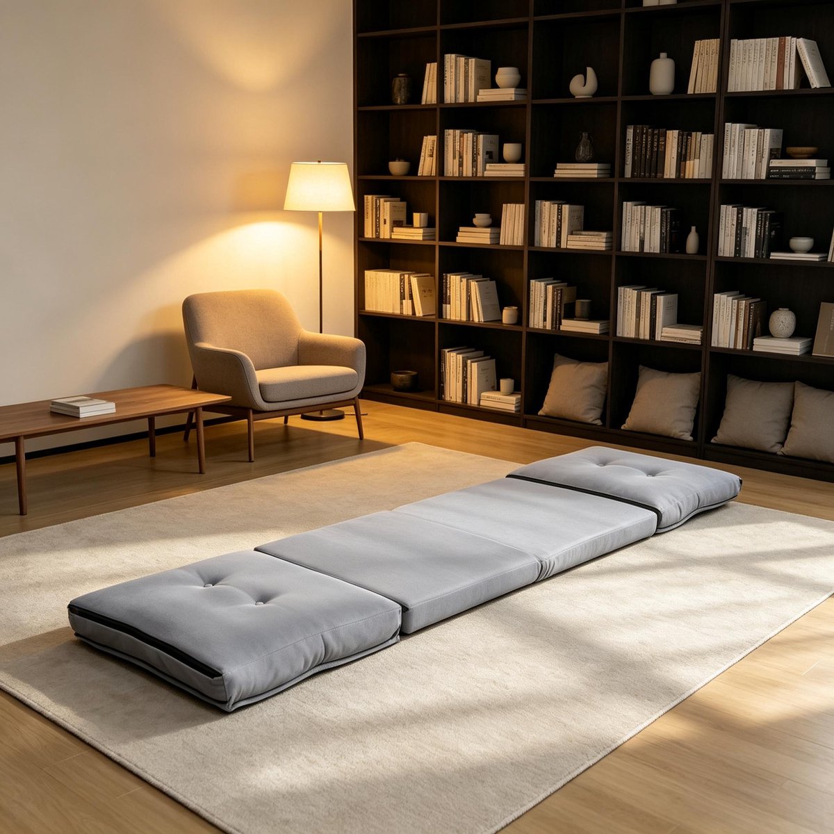 COVREO Opvouwbare relaxstoel 59 x 69 x 68 cm grijs velours, 5 standen