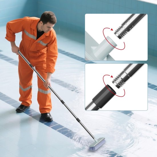 SolidKeus - Pool Landing Net met Pool Cleaning Borstel en Fijn Gaas van Solidkeus — afbeelding 4