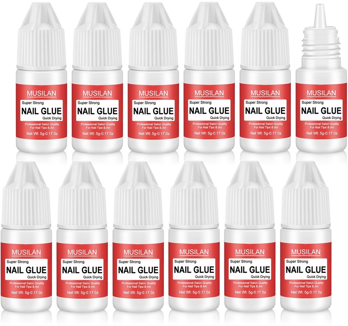 SolidKeus - Professionele Nagel Lijm voor Kunstnagels - Set van 12