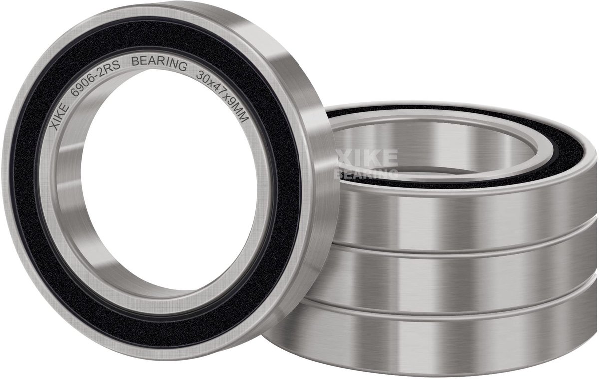 SolidKeus - Set van 4 Ball Bearings 6906-2RS 30x47x9mm met Rubberafdichtingen