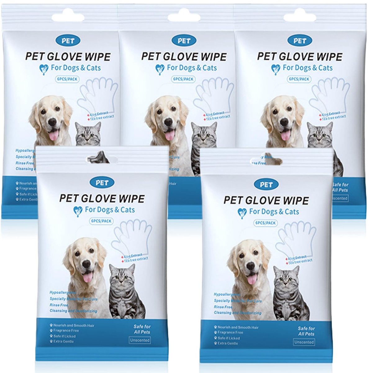 SolidKeus - 30 Stuks Huisdierdoekjes voor Honden en Katten