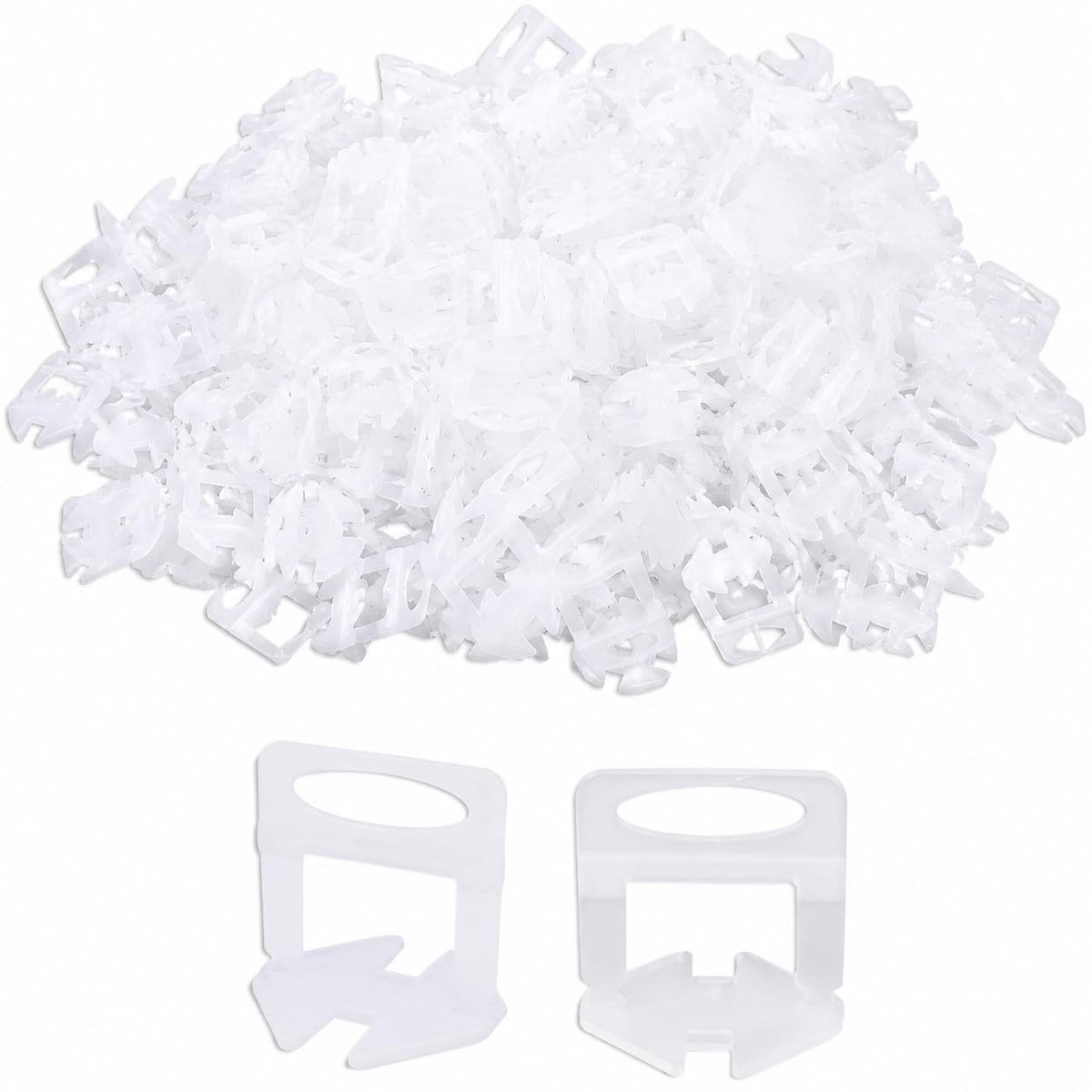 SolidKeus - 1mm Tegel Nivelering Clips PVC voor Vloeren en Muren