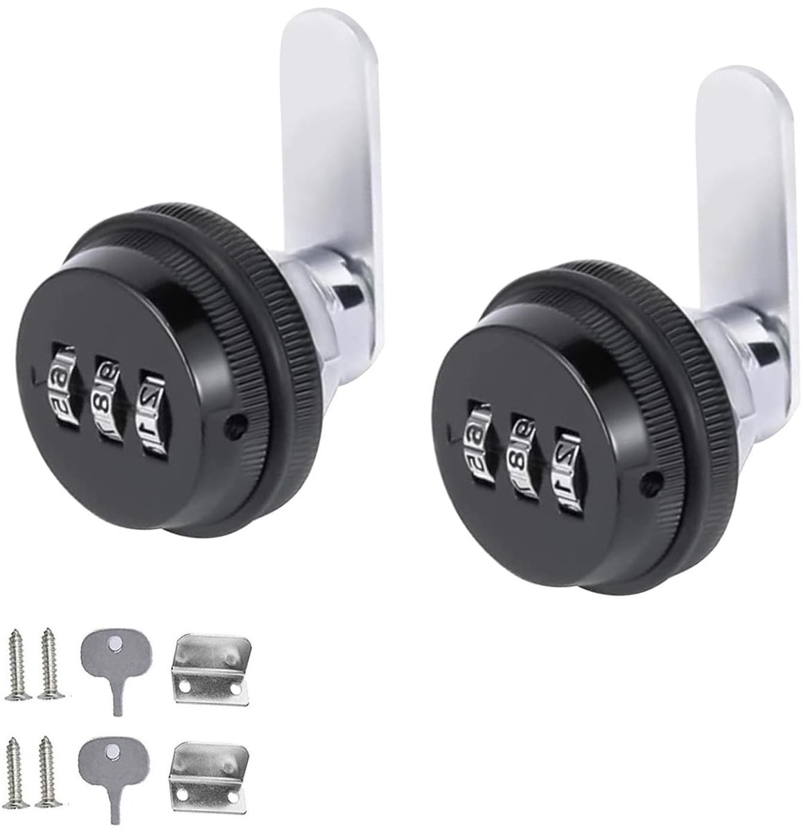 SolidKeus - 2 Stuks Combinatielock voor Mailbox en Meubels