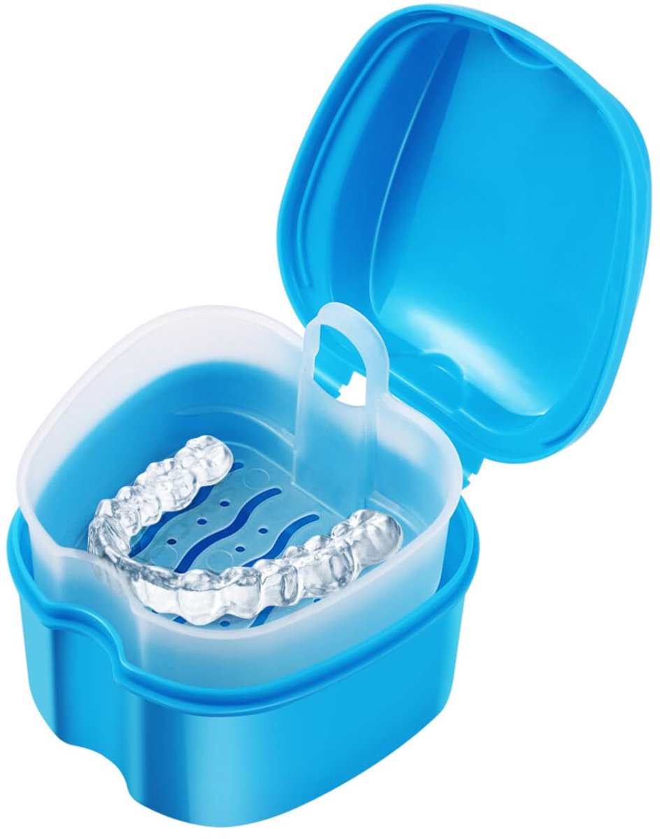 Denture tray - Braces tray - Incl. drip tray - For - Braces - Dentures - Prosthesis - Braces tray - Braces box - Tray