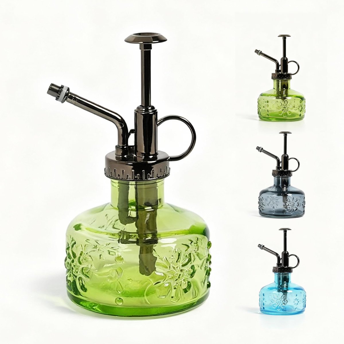 Glazen Plantenspuit 180 ml - Vintage Decoratieve Waterverstuiver voor Kamerplanten & Vetplanten - Stijlvolle Plantenverzorging Accessoire voor Binnengebruik - Handige Sprayfles voor Bloemen en Planten