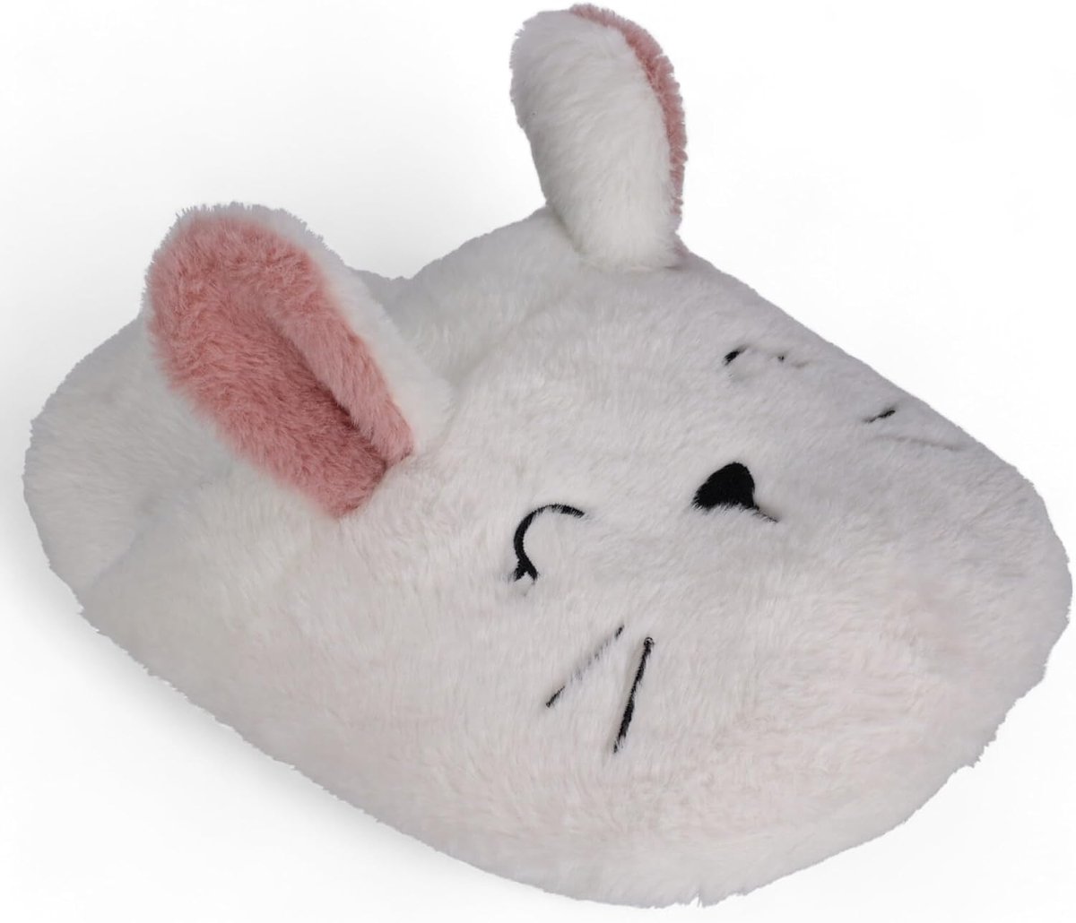 Knuffelvoetwarmer in dierdesign, zachte polyester voetwarmer, 35 x 28 cm, duurzaam, onderhoudsvriendelijk, perfect voor koude dagen (konijn - wit)