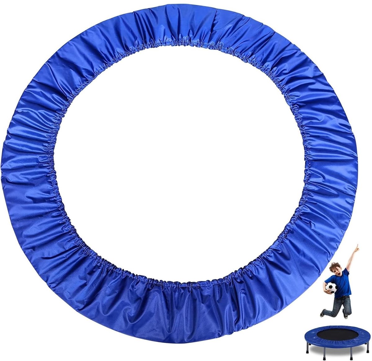 Elzusha - Trampoline Randbeveiliging - UV-bestendig en Scheurbestendig - Blauw