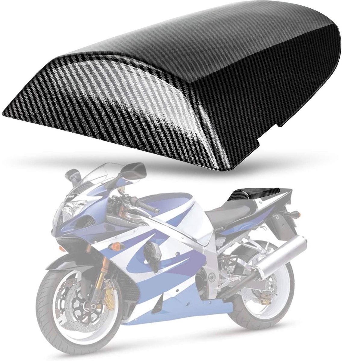 Elzusha - Achterzadel Kuip Afdekking voor Sportmotoren - Carbon Look