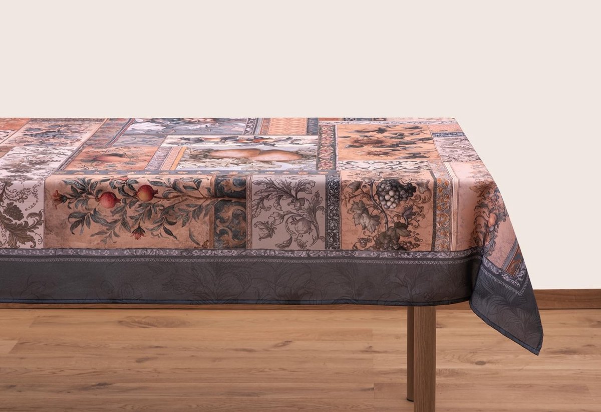 Elzusha - Tafelkleed Herfstontwerp Multicolor Vierkant 210 x 140 cm - Strijkvrij Polyester