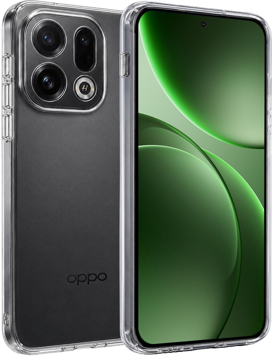 Hoesje Geschikt voor OPPO Find X9 - Sterk & Shockproof - Hoes Cover - Siliconen Case - Transparant