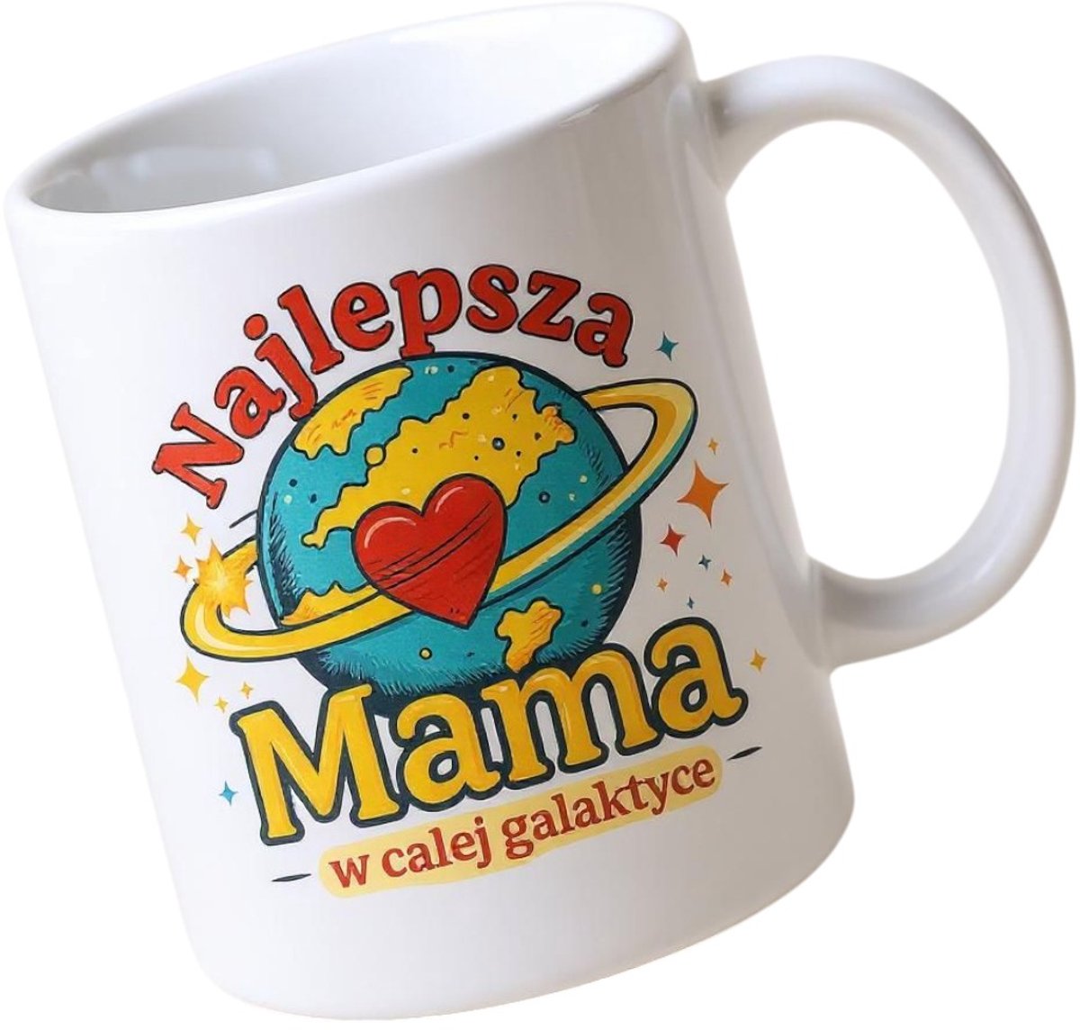 Markloze mok "Beste mama van de Melkweg" - origineel cadeau