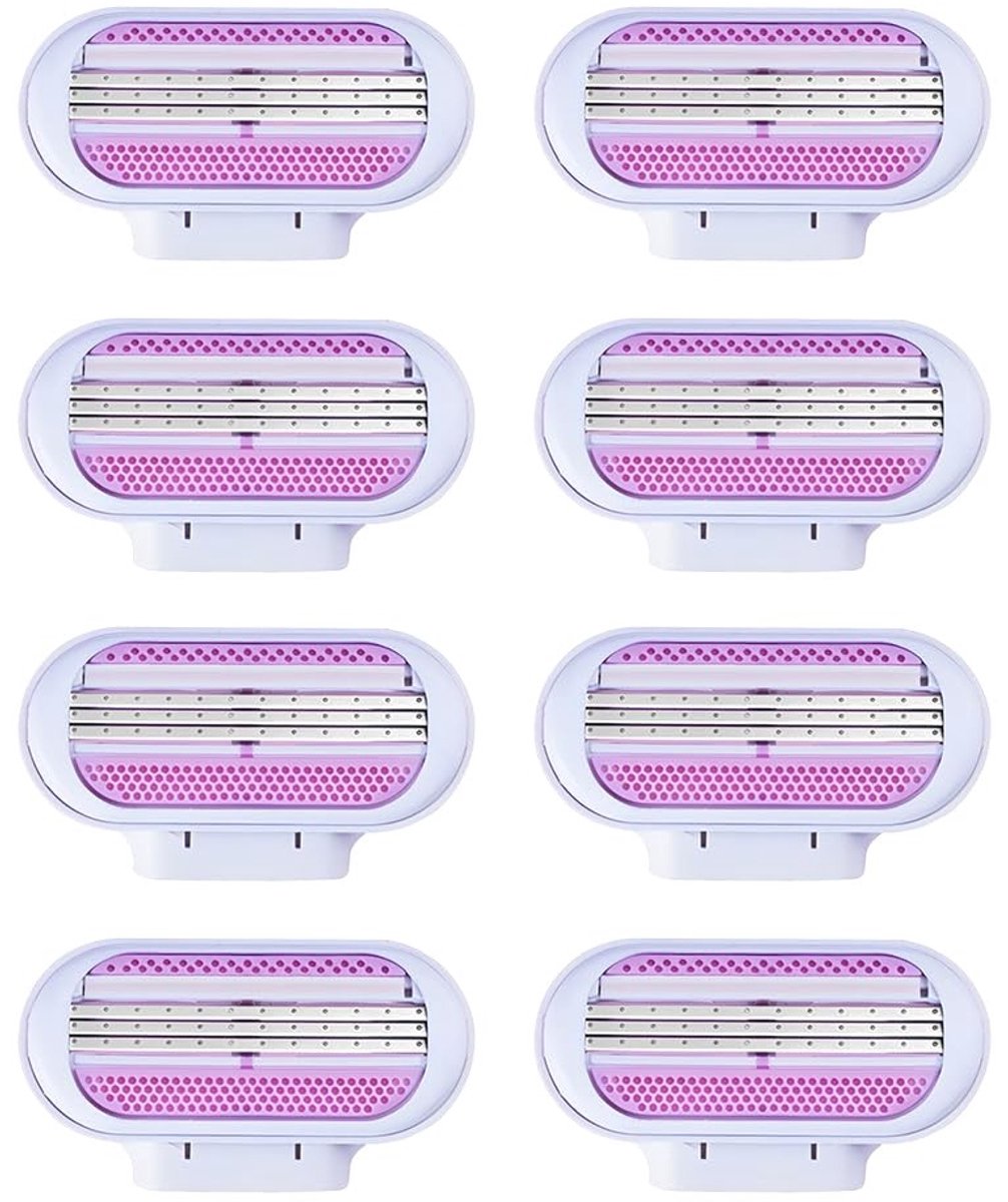 SolidKeus - 8 Stuks Vervangende Scheermesjes voor Vrouwen