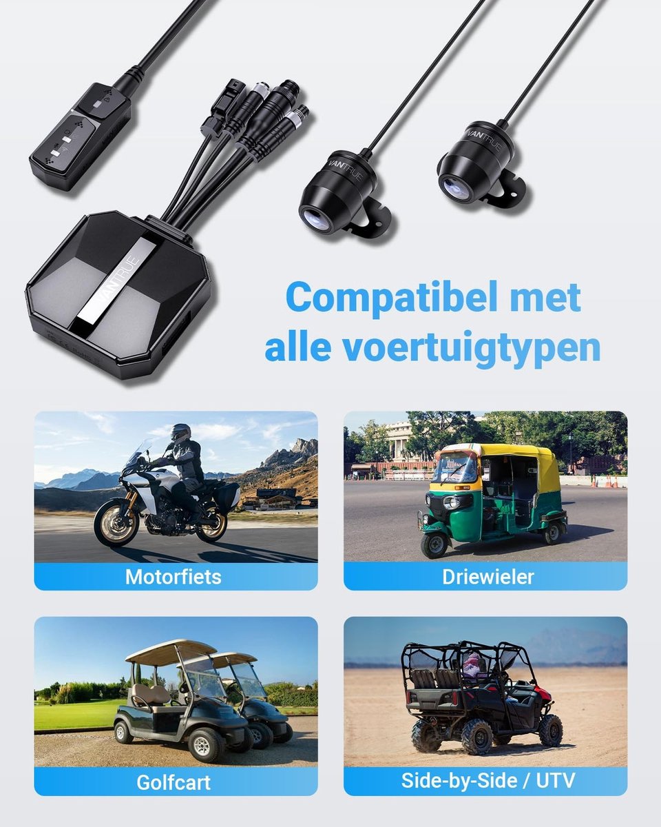 SolidKeus - 4K Motor Dashcam met 5G WiFi en GPS Functies