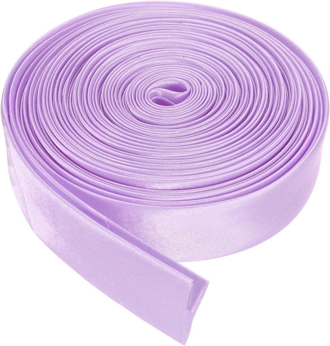 Double Fold Bias Tape voor Naaien 4/5 Inch x 5,5 Yards Satijn Voorgevouwen Doorlopende Band voor Zoom Naaien Quilt DIY Ambachten, Licht Paars